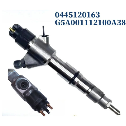 Fuel Injector 0445120163 Common Rail Fuel Injector for Yuchai YC6G Mechanical G5A001112100A38-High FlowCar Accessories