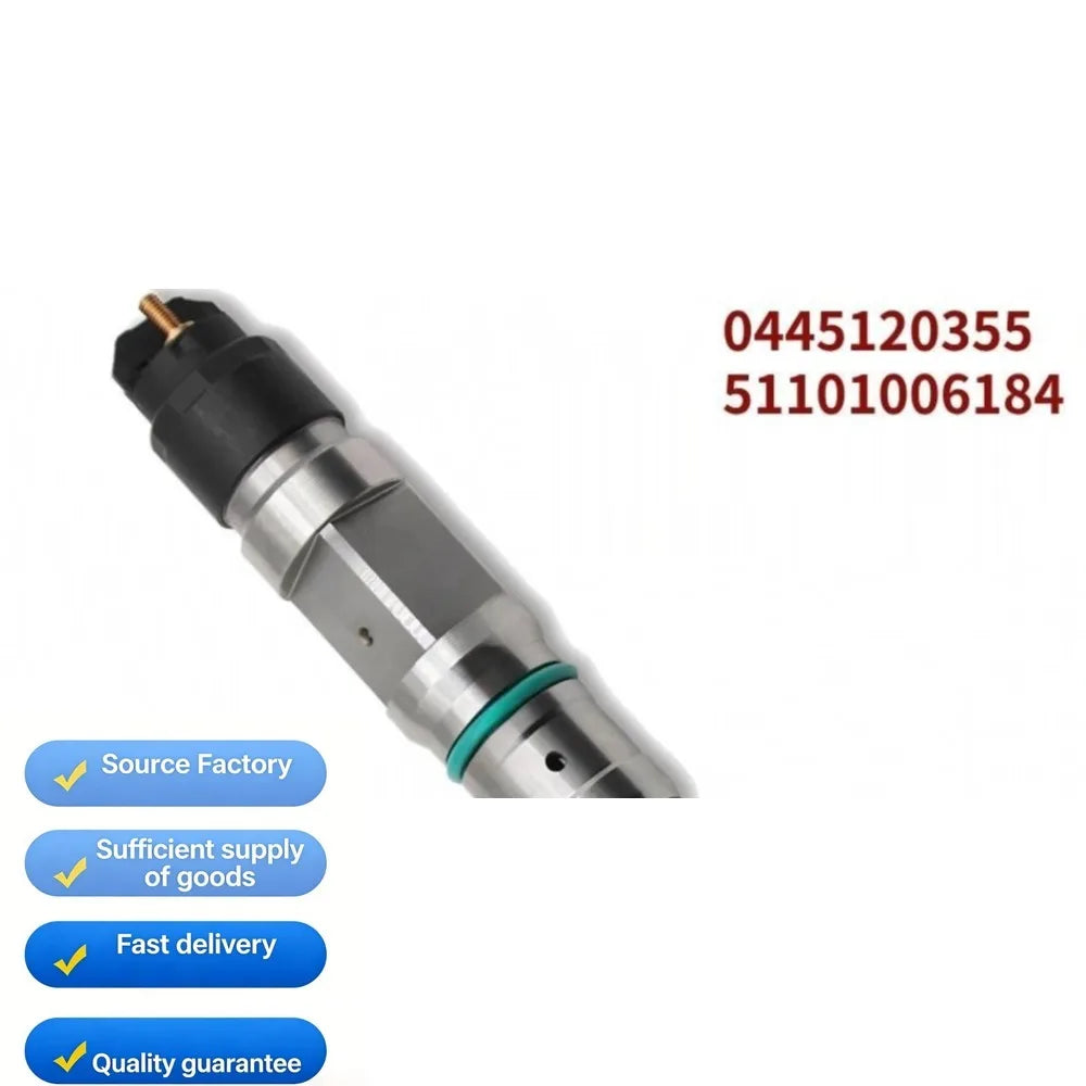 Fuel Injector0445120355 51101006184 Common Rail Diesel Fuel Injectors for MAN TGA TGS-High FlowCar Accessories