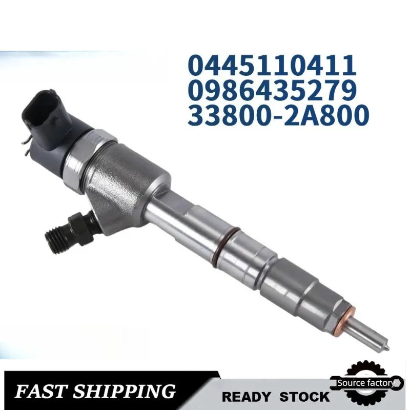 0445110411 33800-2A960 Common Rail Fuel Injector for Kia Hyundai 33800-2A800-Low Emission Fast Shipping