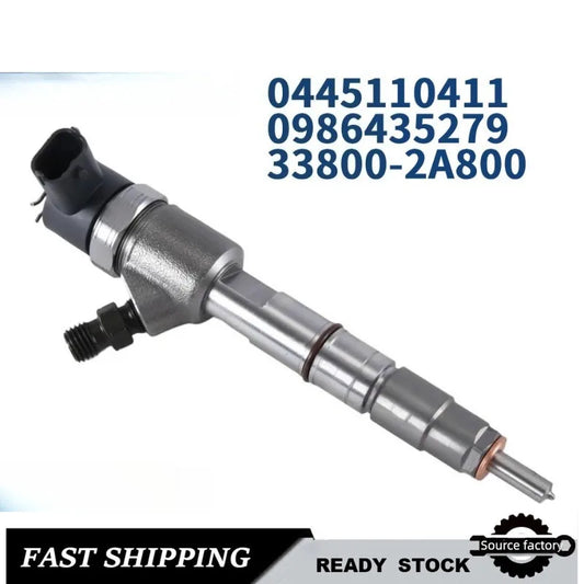 0445110411 33800-2A960 Common Rail Fuel Injector for Kia Hyundai 33800-2A800-Low Emission Fast Shipping