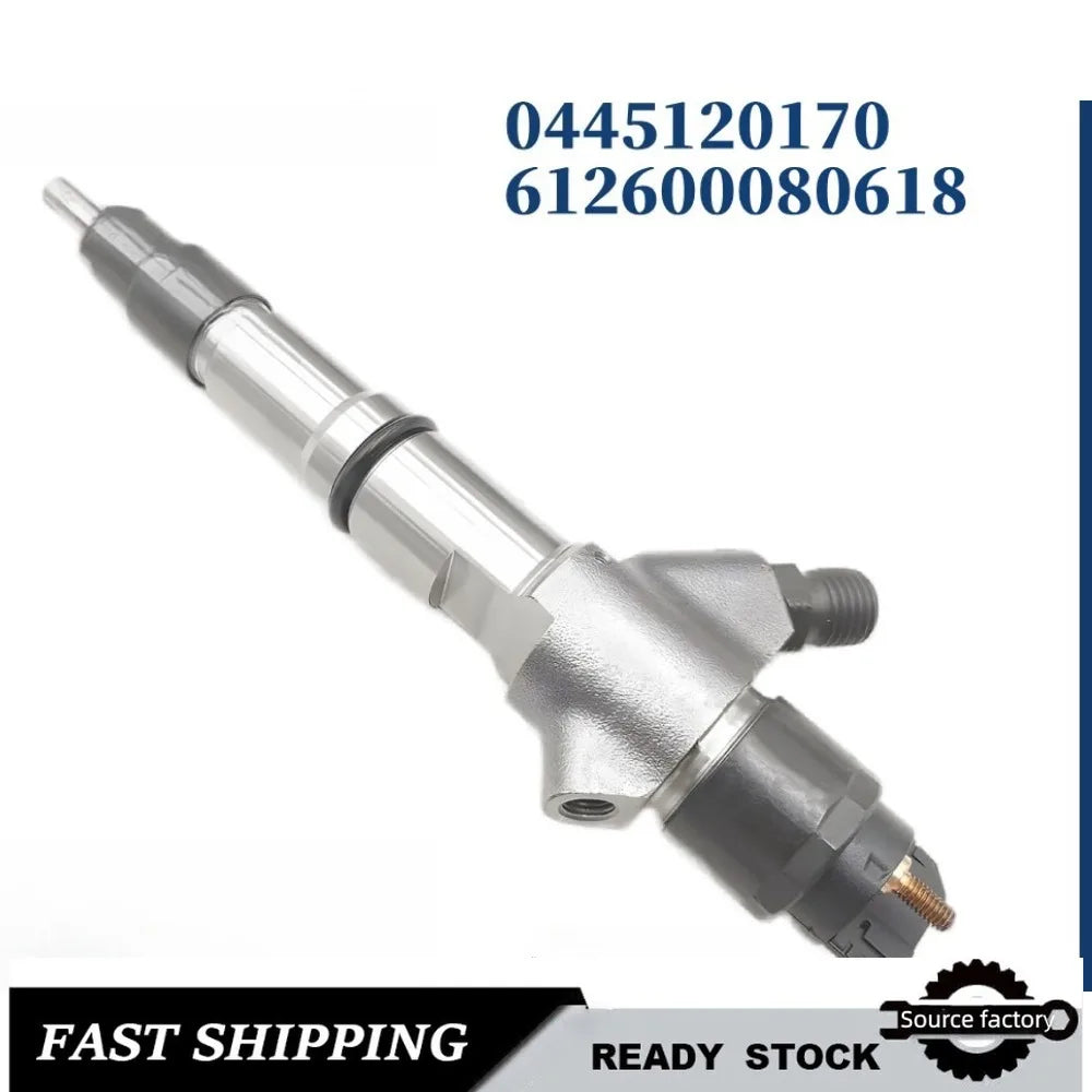 Injector0445120170 /120244 Diesel Fuel Injector for Weichai WD10 Delong 612600080618 Injection Valve-High Flow Car Accessories