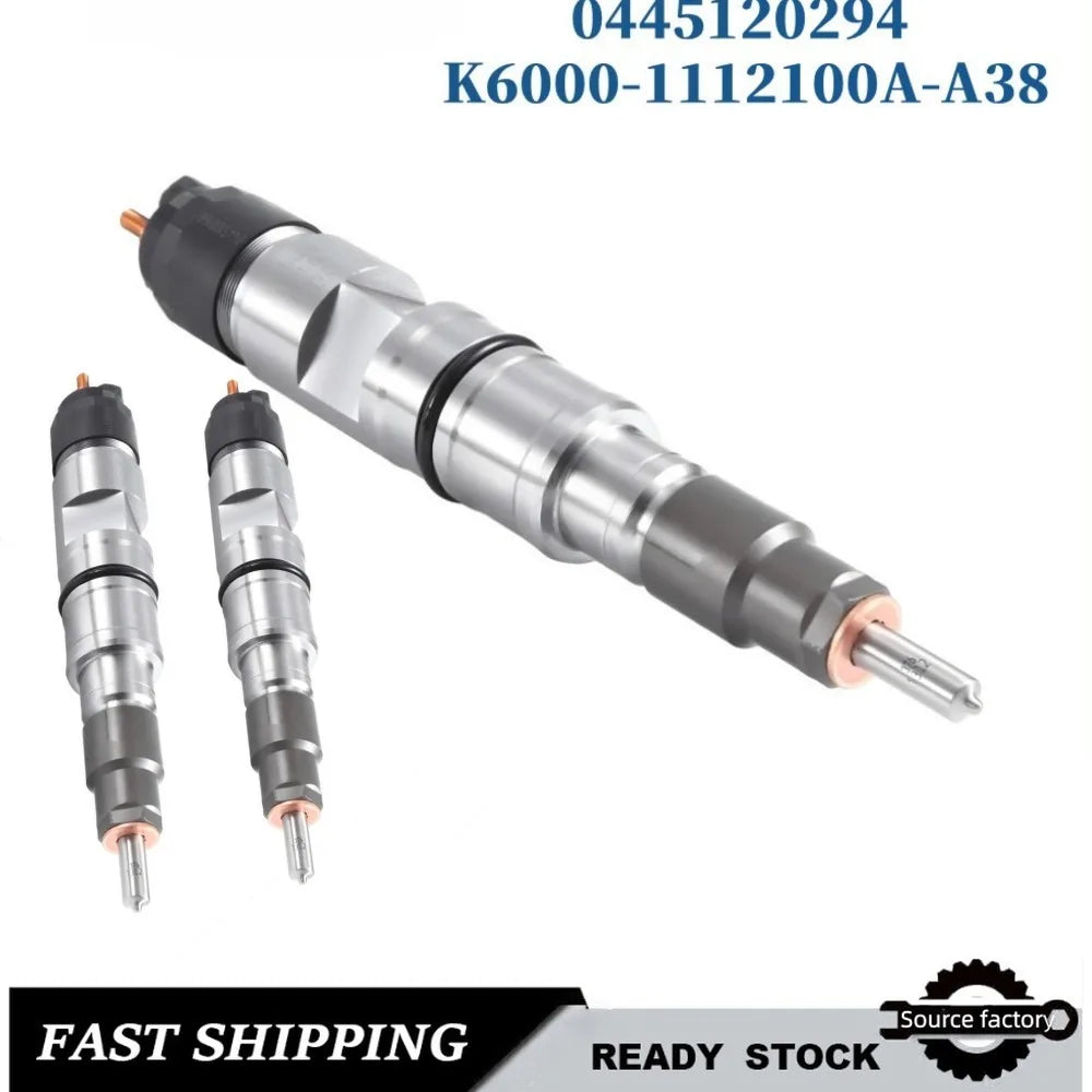 Fuel Injector0445120294/120430 Diesel Fuel Injector for Yuchai Machinery, Bus K6000-1112100A-A38-High FlowCar Accessories