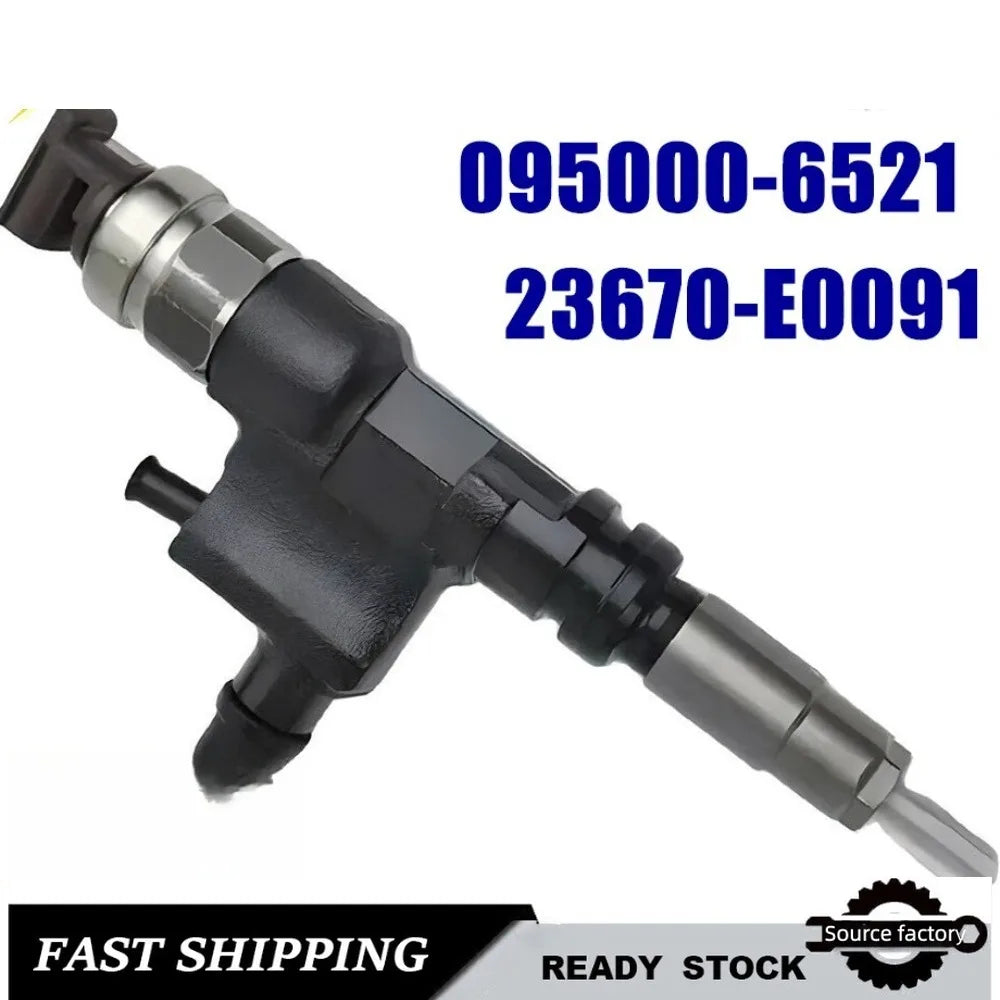 Common Rail Injector095000-6521/6520 /655/23670-E0091/79026/027/E0090/190 Diesel Fuel Injectors for HINO 300NO4C-car Accessories