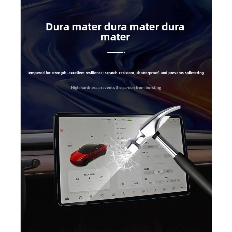 in stock Hard film for Tesla 3 Y X S central control navigation screensaver glass tempered film car interior accessories