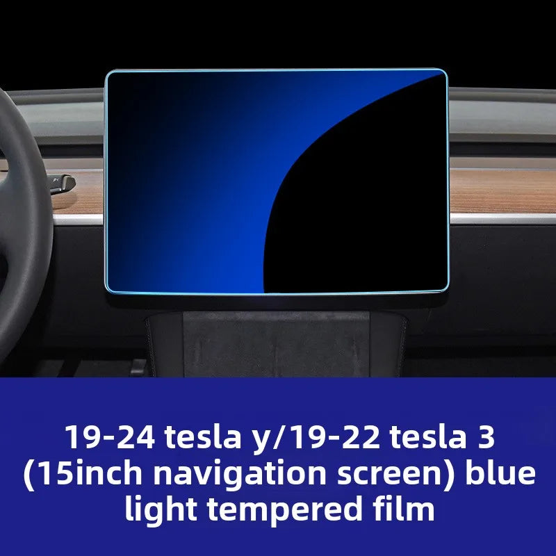 in stock Hard film for Tesla 3 Y X S central control navigation screensaver glass tempered film car interior accessories