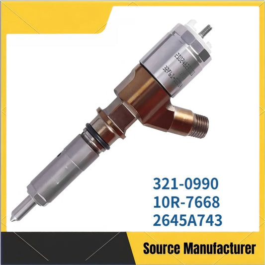 321-0990 10R-7668 Common Rail Fuel Injector 2645A743 for Caterpillar C6.6 Engine - Auto Parts in-stock, Shipped Immediately