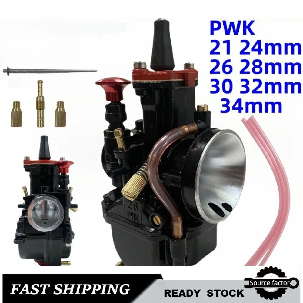 Motorcycle Modification Accessories for PWK21 24 26 28 30 32 34mm Athletic Black Carburetor MAIKUNI Ready to Ship