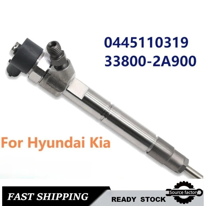 High Quality Diesel Fuel Injector 33800-2900 0445110319 for Hyundai Kia-Low Emission Fast Shipping