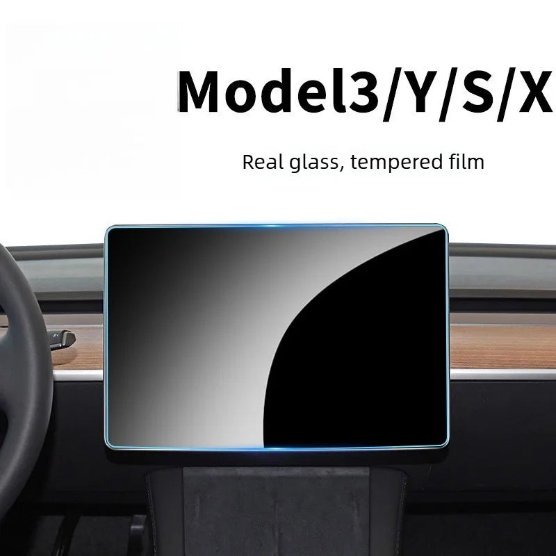 in stock Hard film for Tesla 3 Y X S central control navigation screensaver glass tempered film car interior accessories