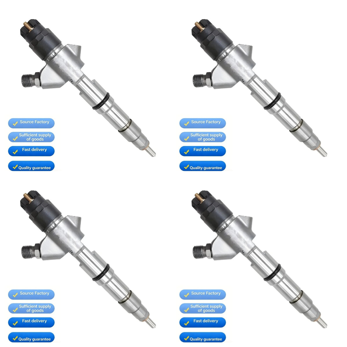 Fuel Injector 0445120227 Common Rail Fuel Injector for Weichai WP12 Delong 612600080977 Injection Valve-High FlowCar Accessories