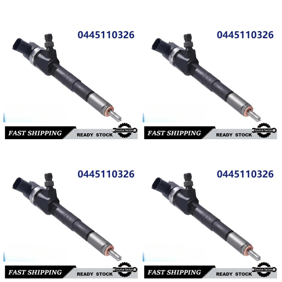 0445110326 Fuel Diesel Injectors for Meriva Corsa Astra Aveo Corsavan-Low Emission Fast Shipping